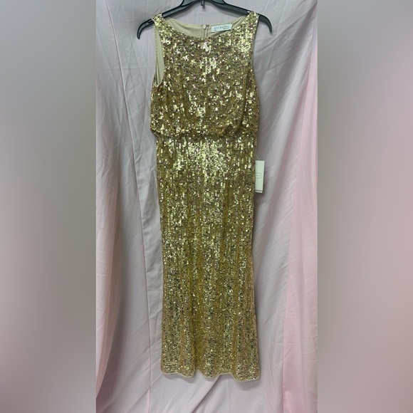 Mac Duggal 93645 NWT SEQUINED SLEEVELESS HIGH NECK GOWN - Picture 8 of 11